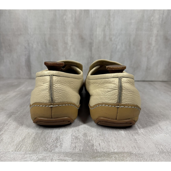 Lacoste Shoes Mens Size 10.5 Beige Boston Punched Leather Slip On Moccasin main image 11